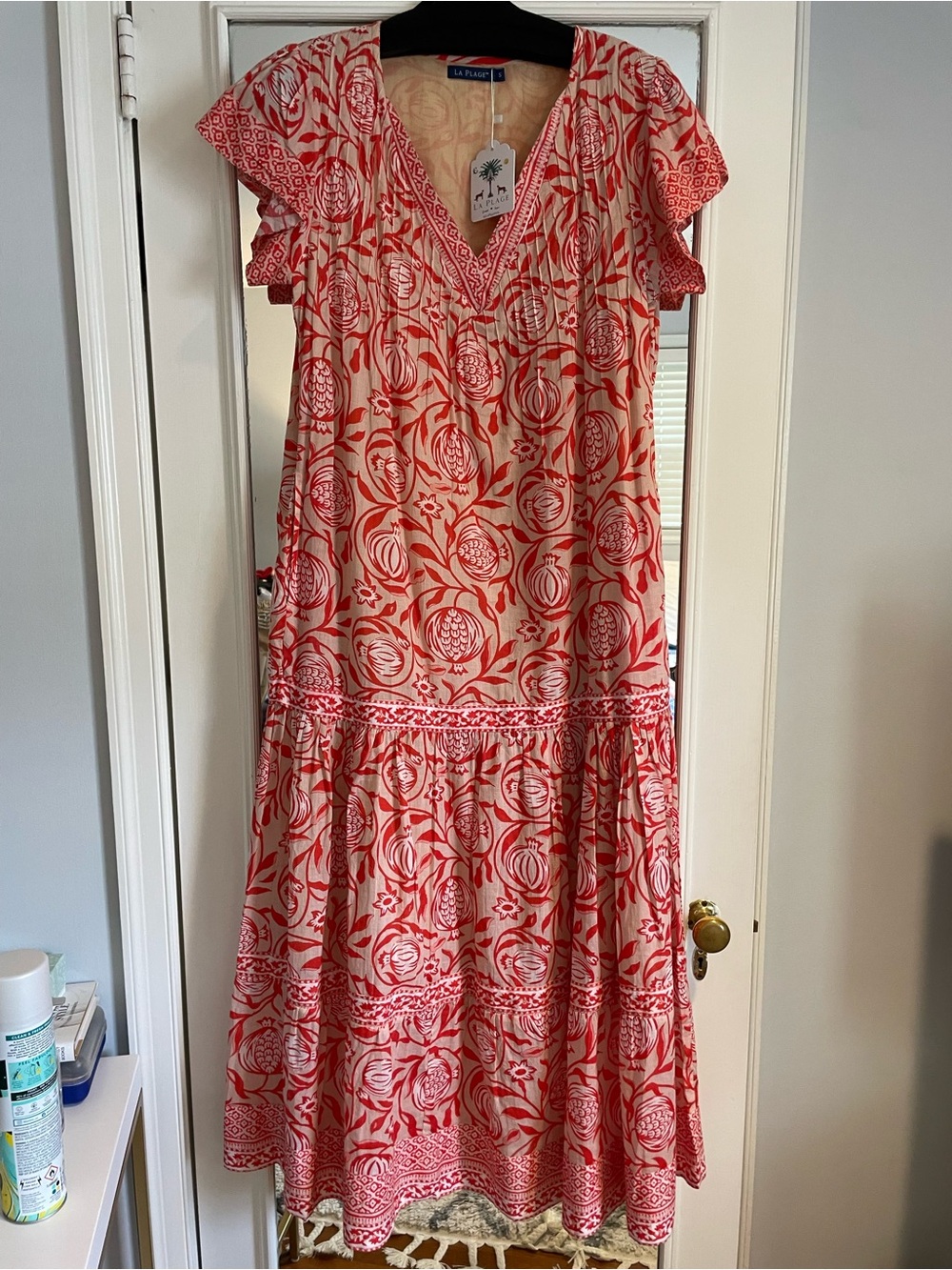 Red Floral Maxi Dress